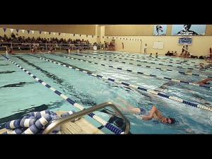 Bettendorf at Pleasant Valley girls swimming